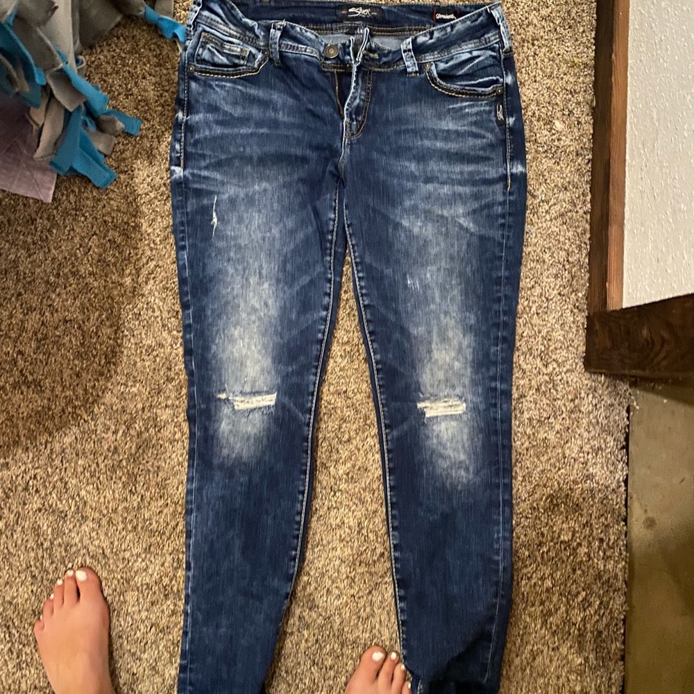 Silver jeans